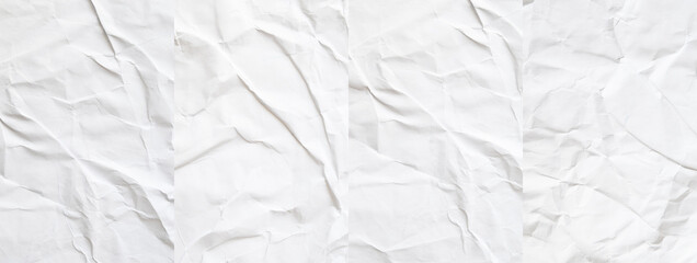 white crumpled paper