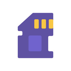 Fototapeta premium Cpu, processor icon. Line and filled outline colorful version, microcircuit chip outline and filled vector sign. Symbol, logo illustration. 