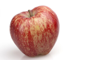 Red Chief apple isolated on white background. Copy space.