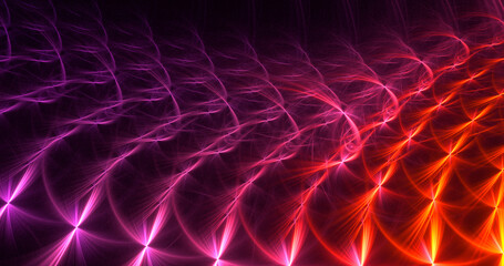 3D rendering abstract colorful fractal light background
