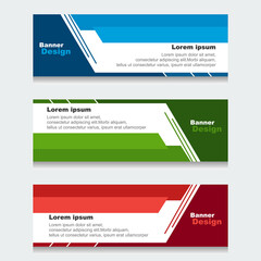 Set of Design Banner Web Template. can be Used for Workflow Layout, Diagram, Web Design. and Label Vector