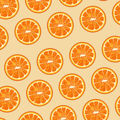 citrus fruit poster with oranges pattern