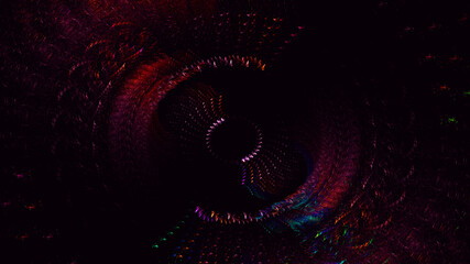 3D rendering abstract round light background