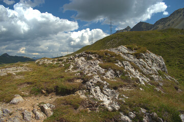 Albulapass im Sommer in der Schweiz 12.8.2020