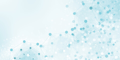 White blue digital code blue halftone pattern with white line motion and network connection backdrop wallpaper. Clean blue geometric background.