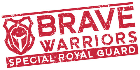 Brave Warriors Rubber Stamp