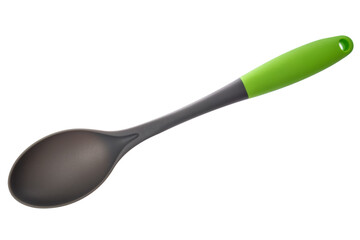 Silicone salad spoon isolated on white background