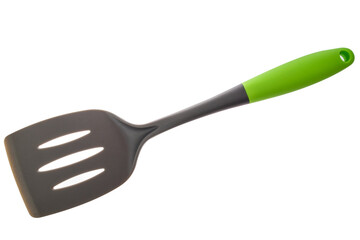 Kitchen plastic spatula isolated on white background