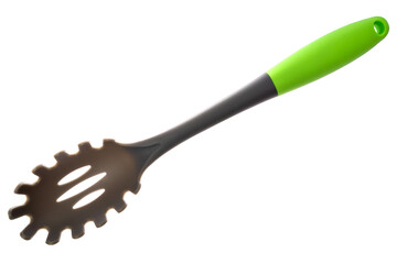 Kitchen spaghetti spoon isolated on white background
