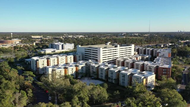 Orlando, Florida, USA - July 15, 2020 : The University of Central Florida, in Orlando. Shot during the COVID Pandemic in 2020.