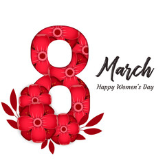 Happy Women's Day Design Elements. International women's day icon. Minimalistic design for international women's day concept.Vector illustration.