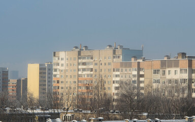 Fototapeta premium winter in the city