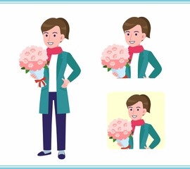 Young woman in a cardigan