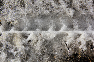 Fototapeta premium trace dans la glace