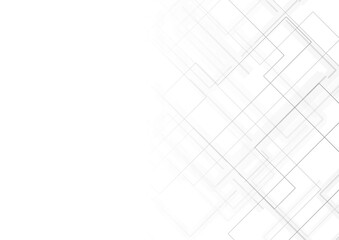 Grey minimal lines abstract futuristic tech background. Vector digital art design