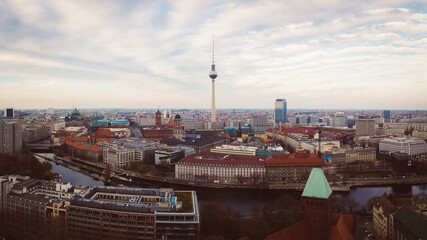 Berlin-Mitte, Fernsehturm, Luftbild