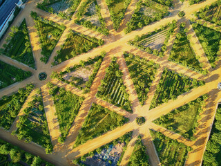 aerial view of La Roche-Guyon, one of the most beautiful villages in France