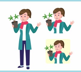 Young woman in a cardigan