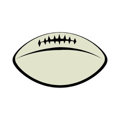 American football ball isolated on a white background in EPS10