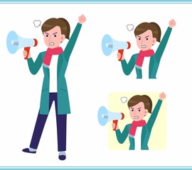 Young woman in a cardigan