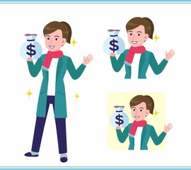 Young woman in a cardigan