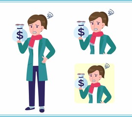 Young woman in a cardigan