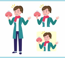 Young woman in a cardigan