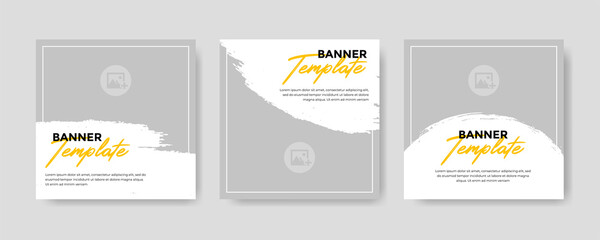 Modern Social Media banner template can be edited. Anyone can use this design easily. Promotional web banners for social media. Elegant sale and discount promo - Vector.