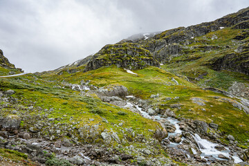 Fototapeta na wymiar Peer Gynt Trail plateau in norway 