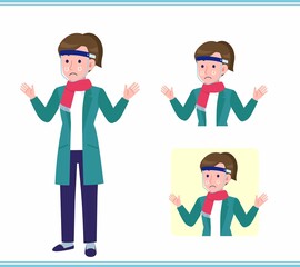 Young woman in a cardigan