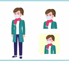 Young woman in a cardigan