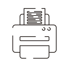 Computer Hardware Icons. Vector Illustration. 