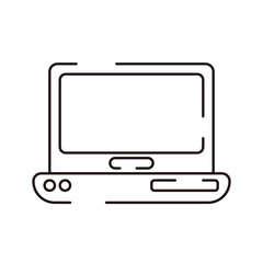 Computer Hardware Icons. Vector Illustration. 