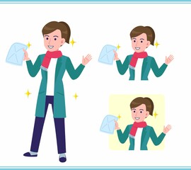 Young woman in a cardigan