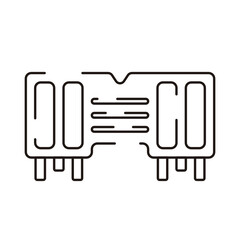 Computer Hardware Icons. Vector Illustration. 
