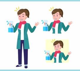 Young woman in a cardigan