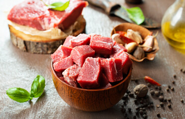 raw meat