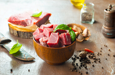 raw meat