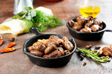 fried chicken hearts
