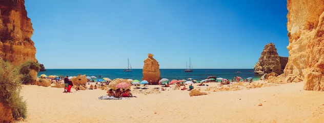 Foto auf Acrylglas Strand Marinha, Algarve, Portugal Portugal, Algarve, Praia da Marinha