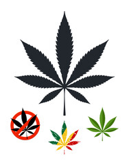 Cannabis leaf signs