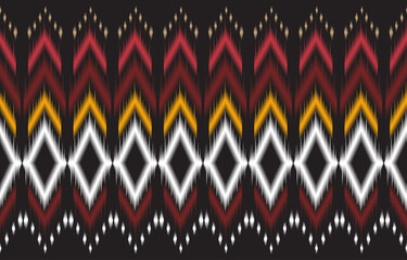Abstract black and red geometric native pattern seamless vector.Repeating geometric background.Modern design trendy concept for paper, cover, fabric, interior decor and other users.