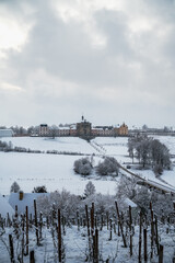 Winter view of Kuks hospital in Czech republic