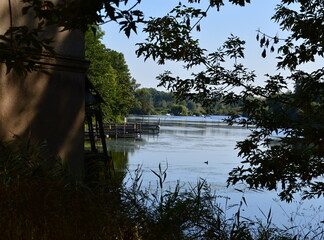 Landschaft am Fluss in der Altstadt von Brandenburg an der Havel