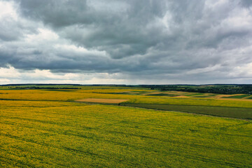 landscape view of one of the parts of Ukraine in the Khmelnytsky and Kiev regions.