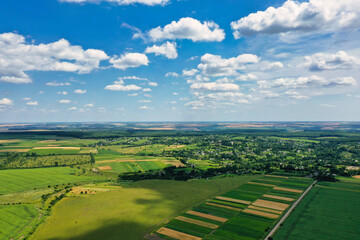 landscape view of one of the parts of Ukraine in the Khmelnytsky and Kiev regions.