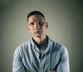 Portrait of a man in a shirt