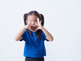 Adorable little girl with chocolate