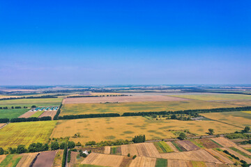 Fototapeta premium landscape view of one of the parts of Ukraine in the Khmelnytsky and Kiev regions.