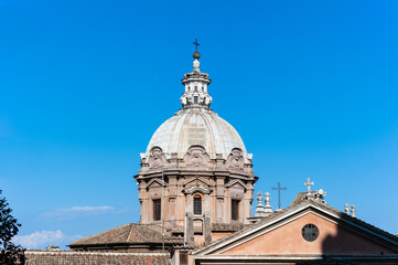Fototapeta na wymiar Kirche Santi Luca e Martina in Rom